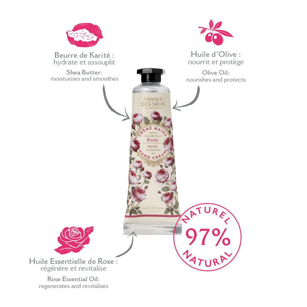 Rose Hand Cream |Panier Des Sens
